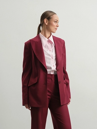 Жакет в винном оттенке Iris