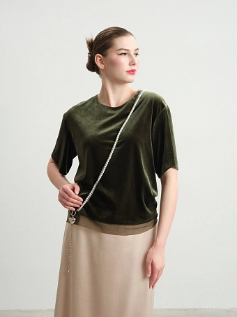 Бархатная блуза Shizen