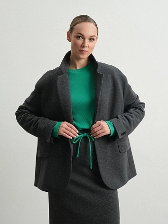 Серый жакет из футера Muscari