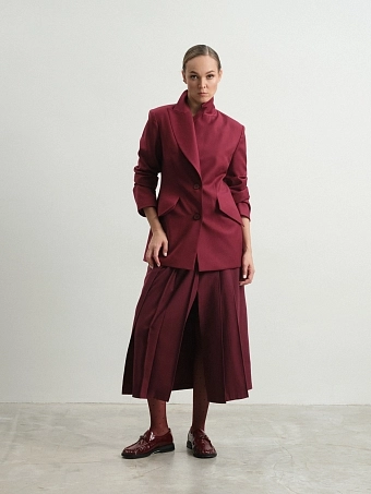 Жакет в винном оттенке Iris