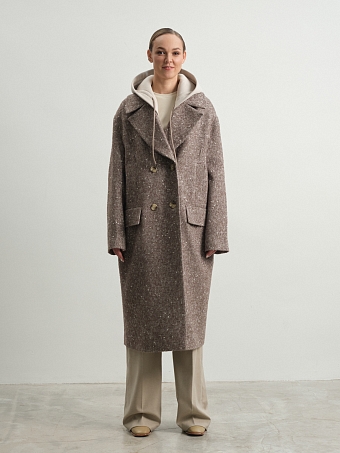 Пальто с капюшоном Hyacinth