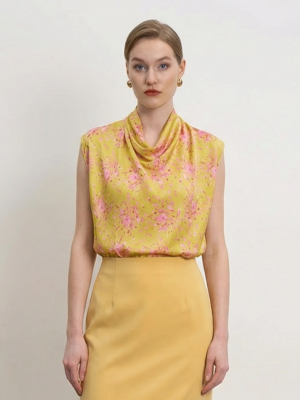 Топ с цветочным принтом