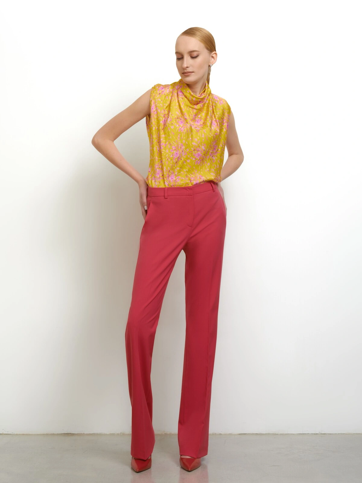 Топ с цветочным принтом