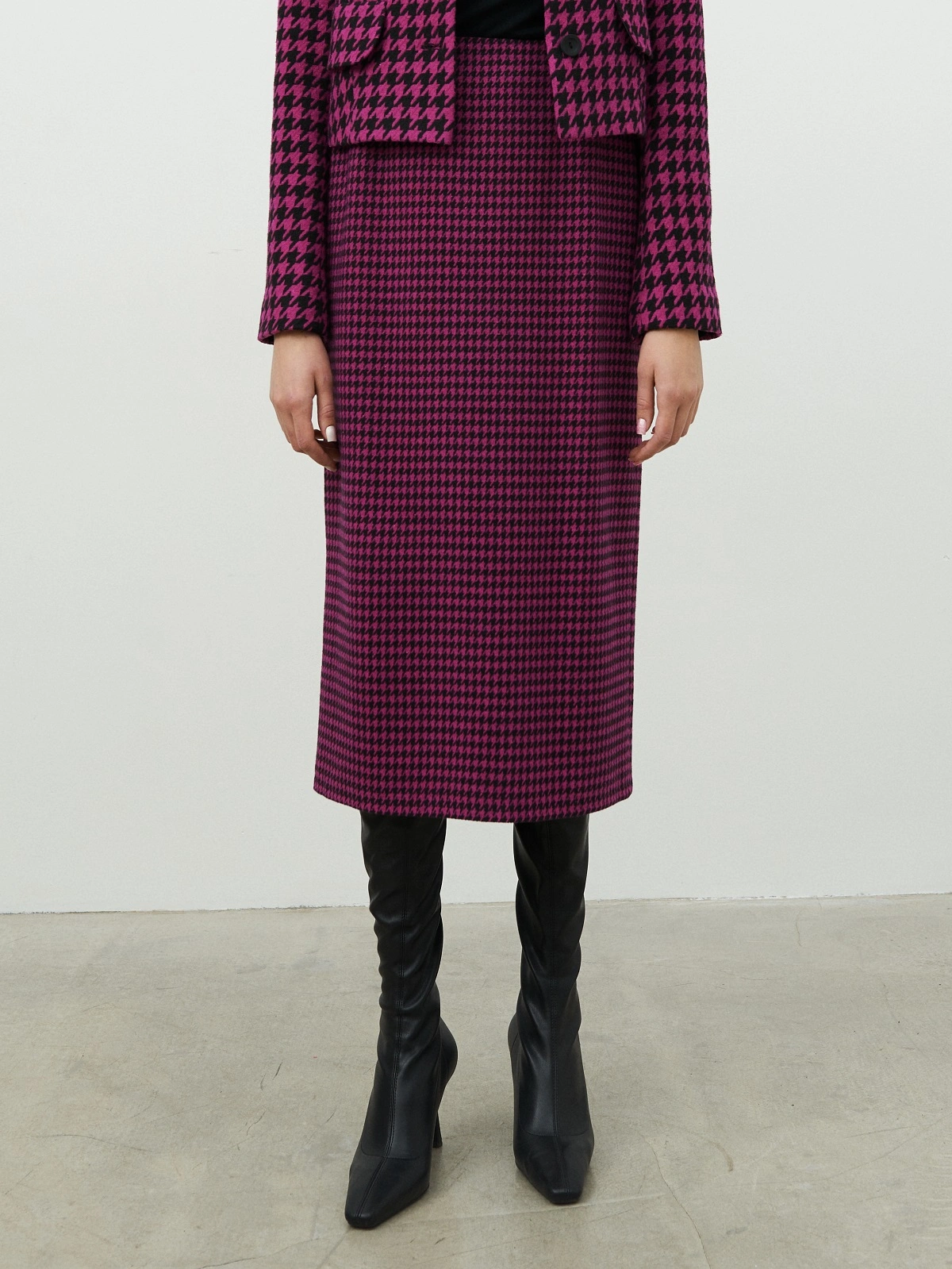 Юбка карандаш фуксия