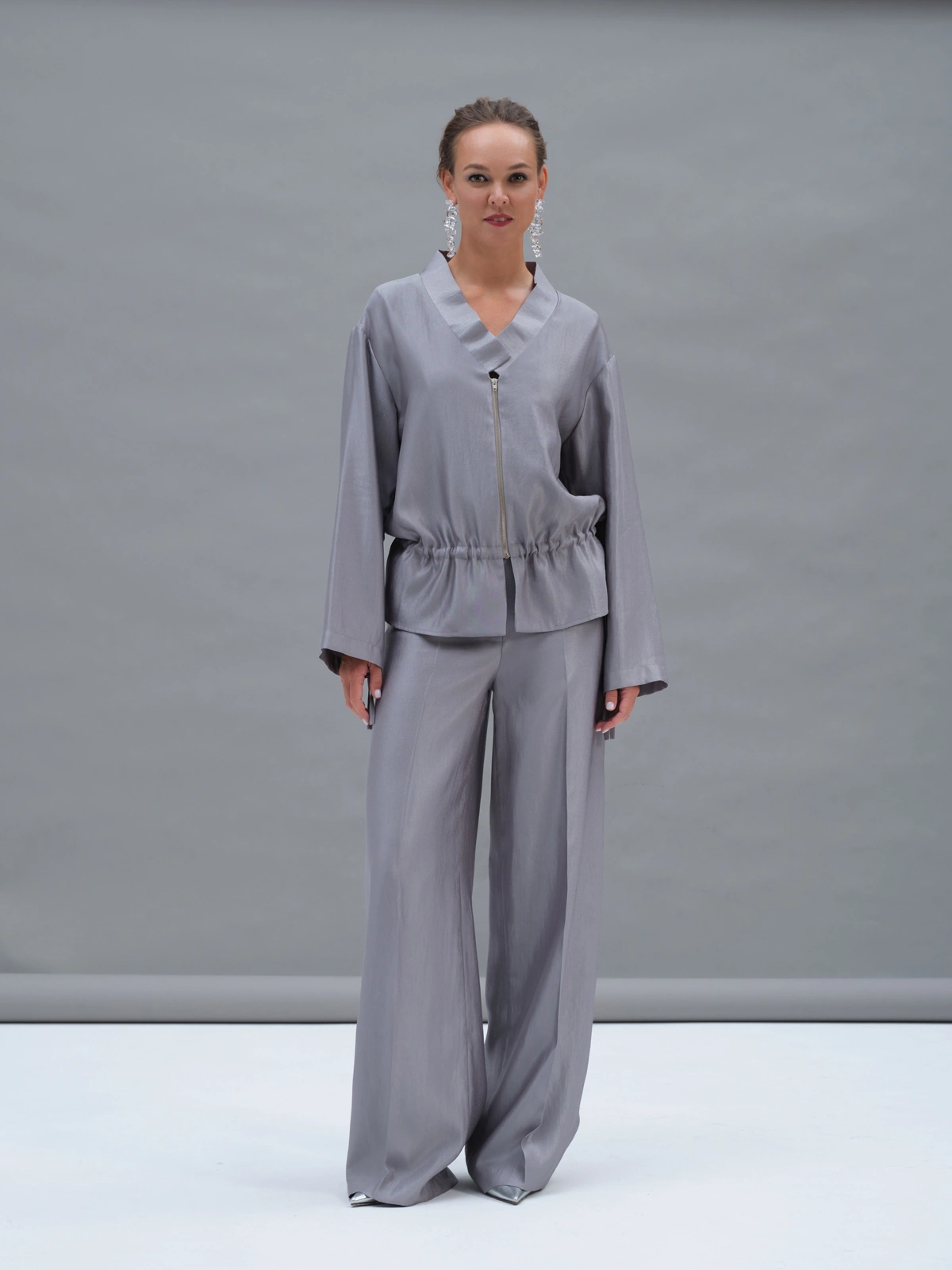 Серебряные брюки Selene