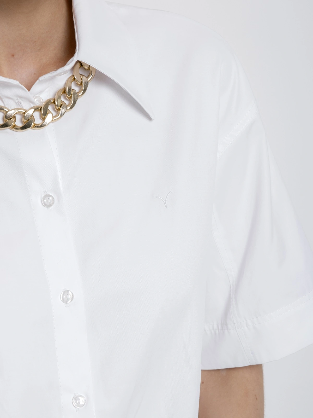 Рубашка оверсайз с коротким рукавом