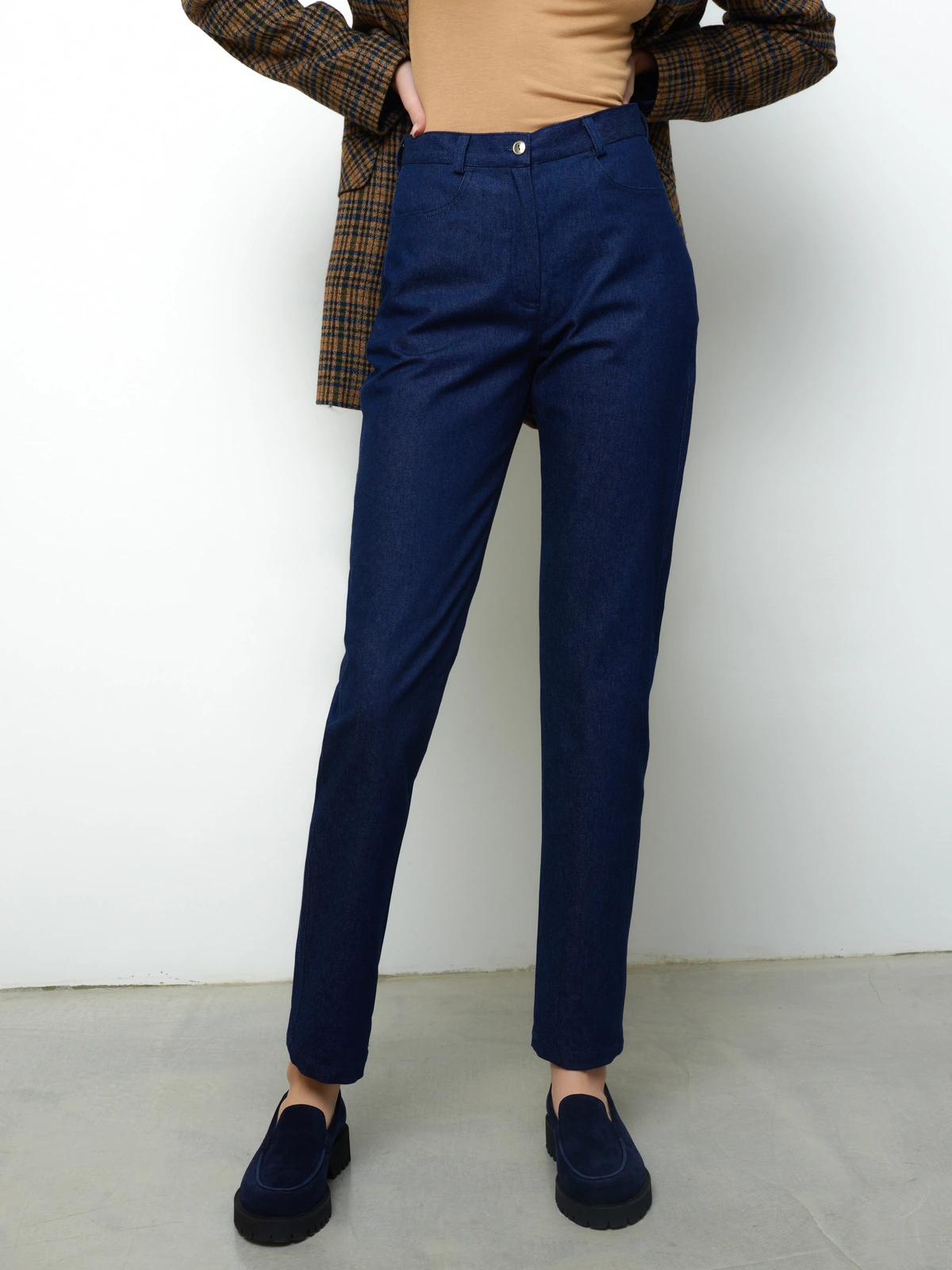 Синие джинсы Mom's