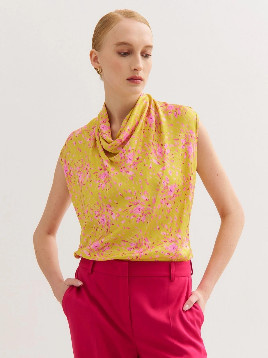 Топ с цветочным принтом