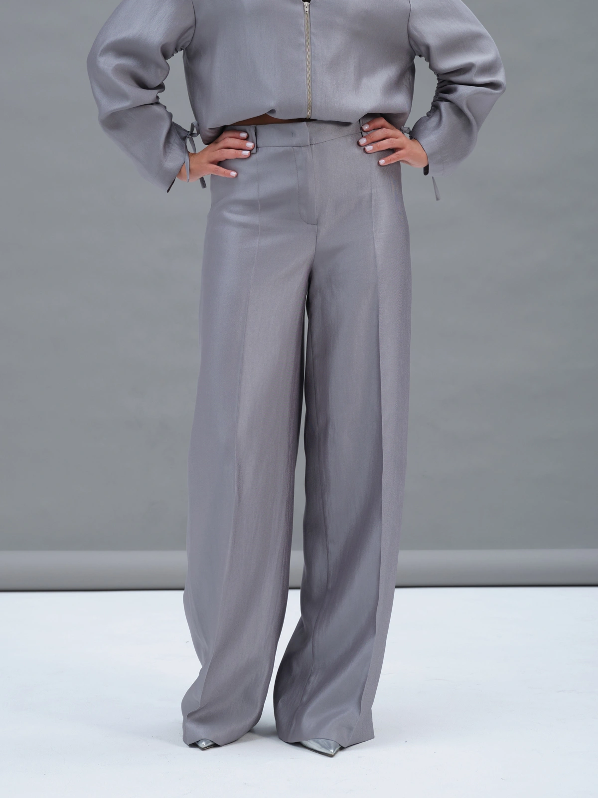 Серебряные брюки Selene