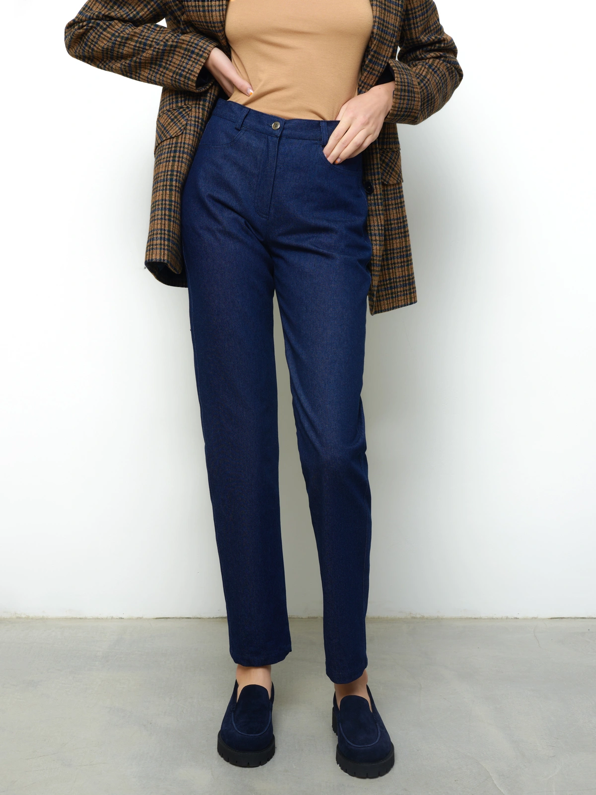 Синие джинсы Mom's