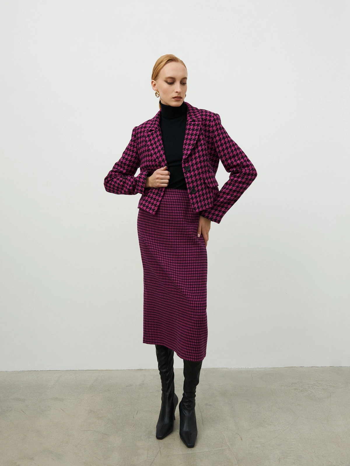 Юбка карандаш фуксия