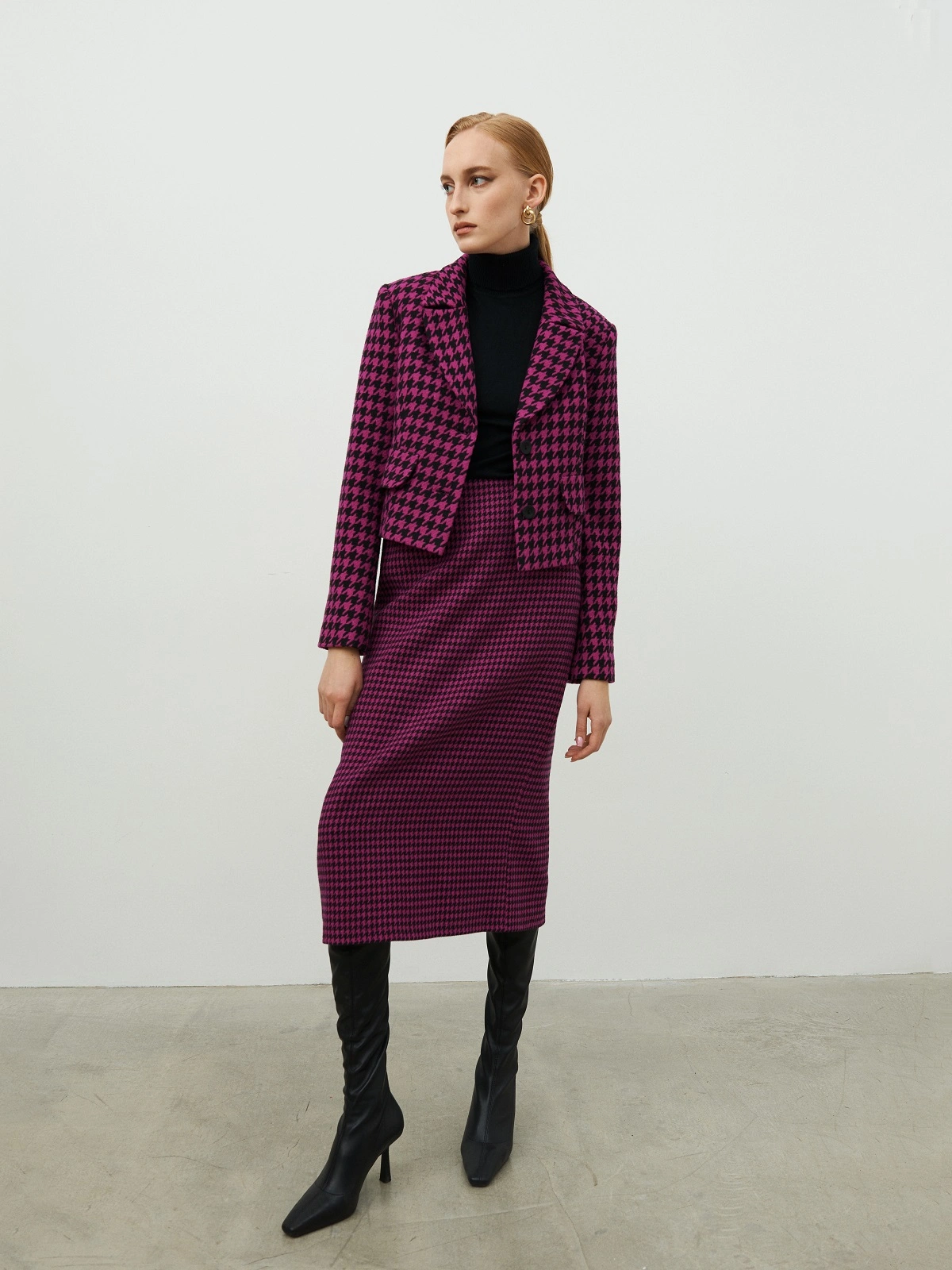 Юбка карандаш фуксия