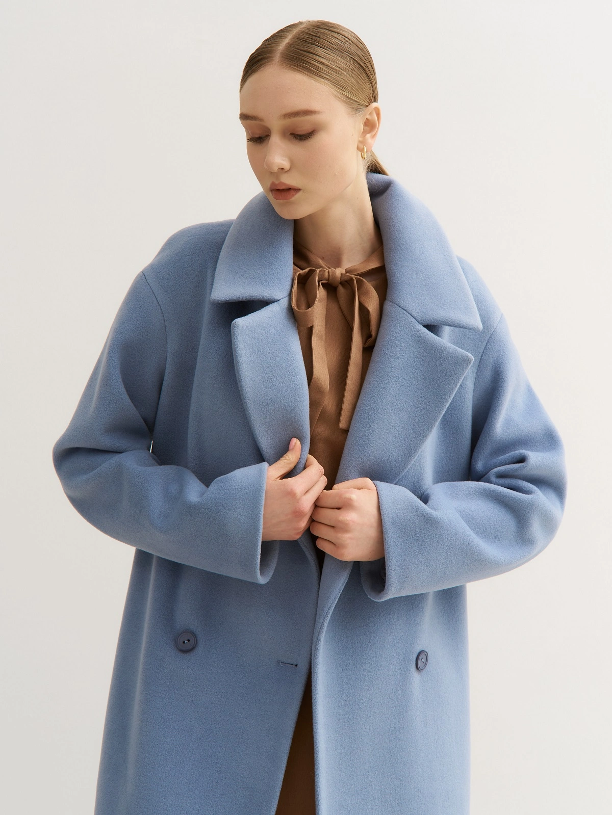 Голубое пальто - кокон