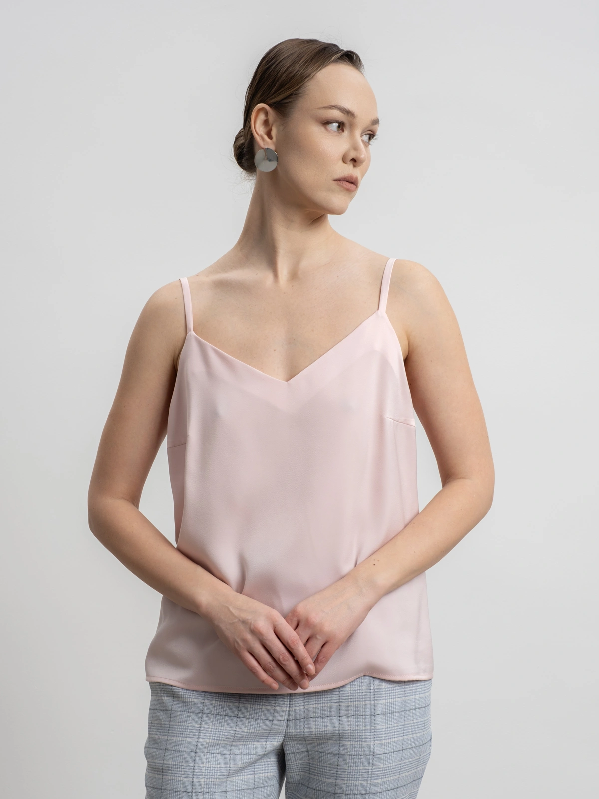 Розовый топ на бретелях new