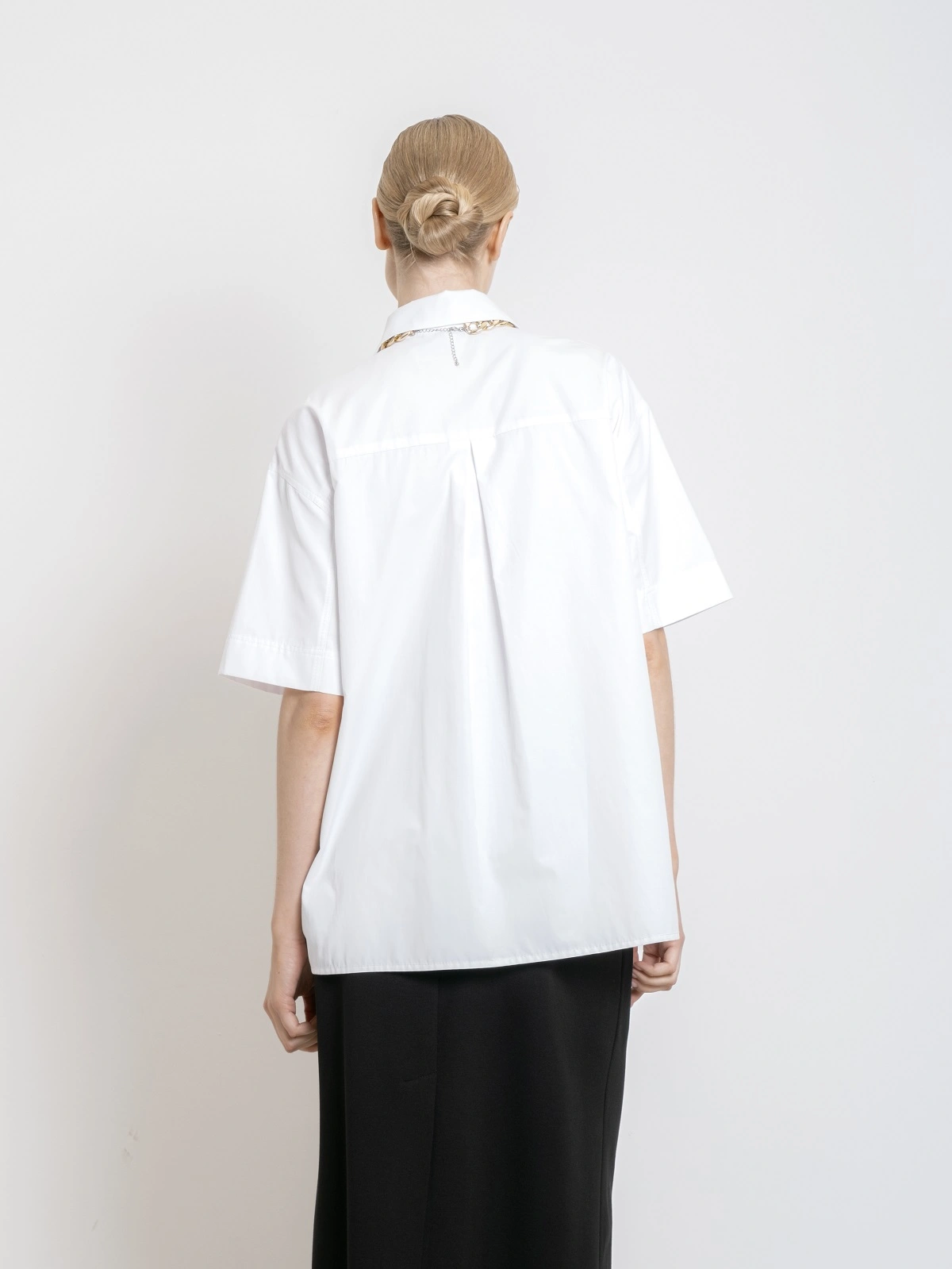 Рубашка оверсайз с коротким рукавом
