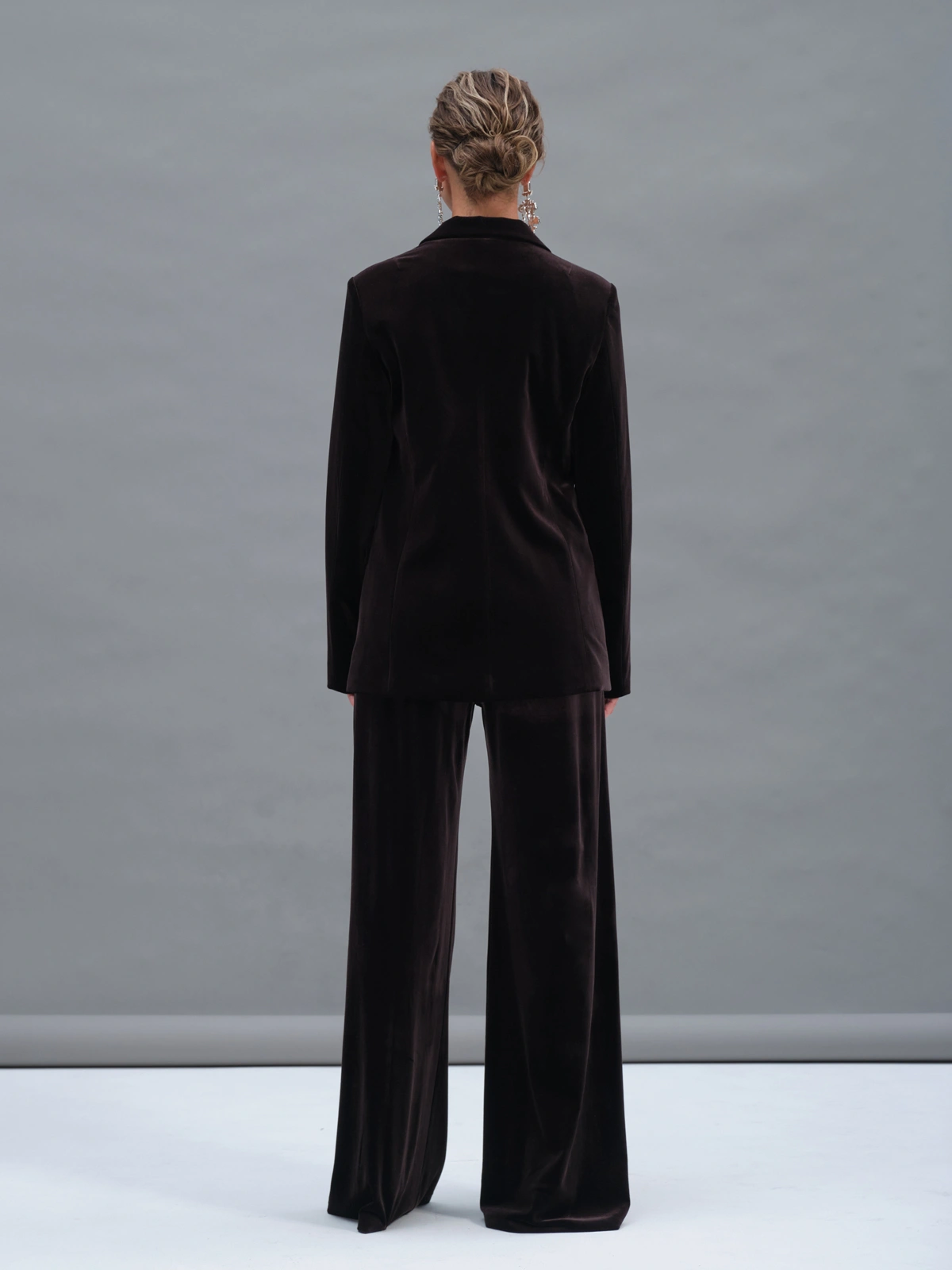 Бархатные прямые брюки Calliope