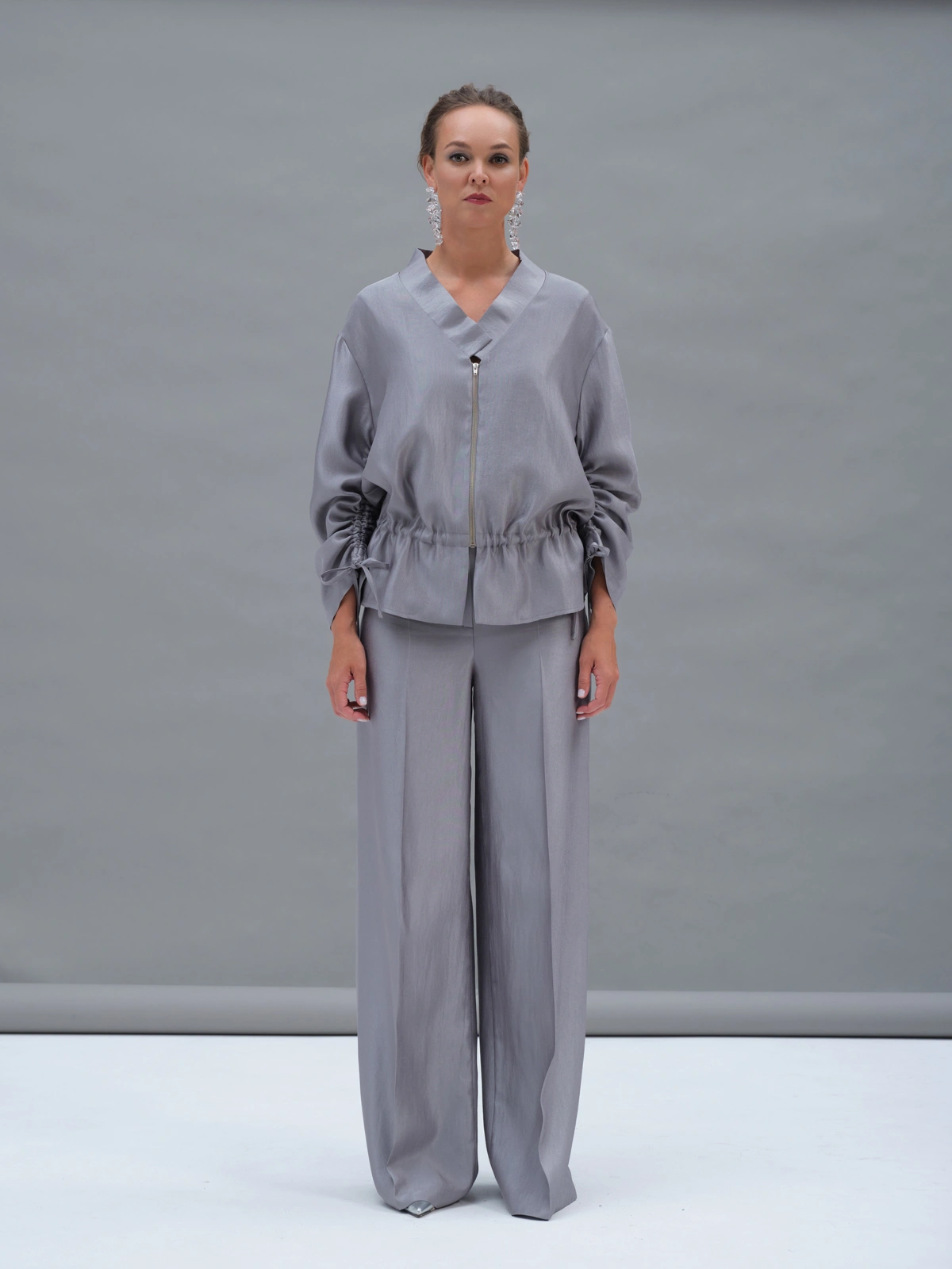 Серебряные брюки Selene