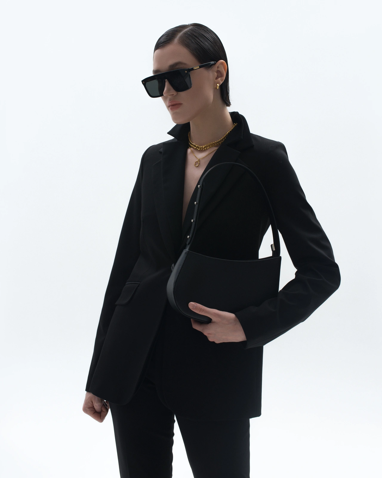 Черный классический жакет new