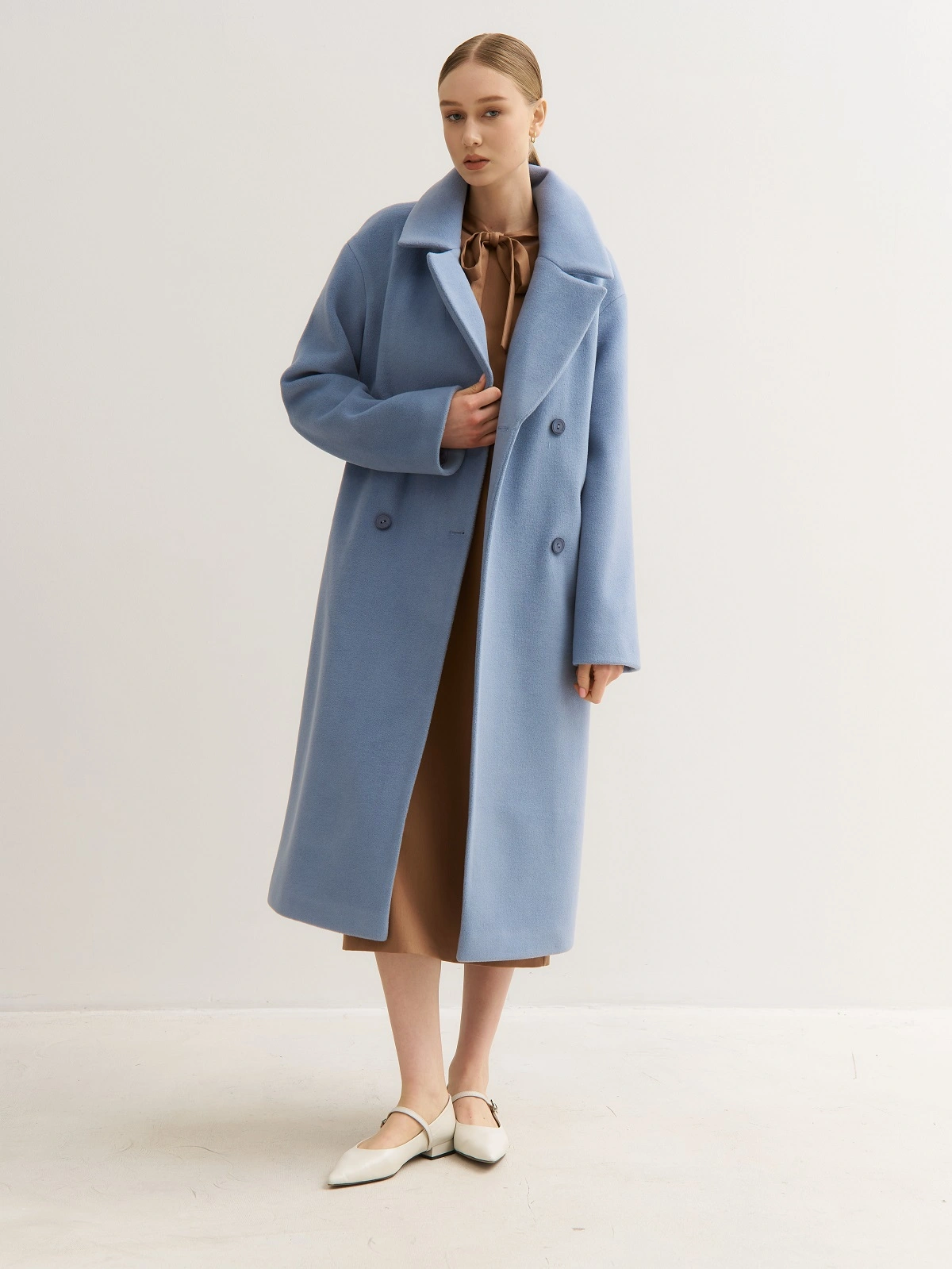 Голубое пальто - кокон