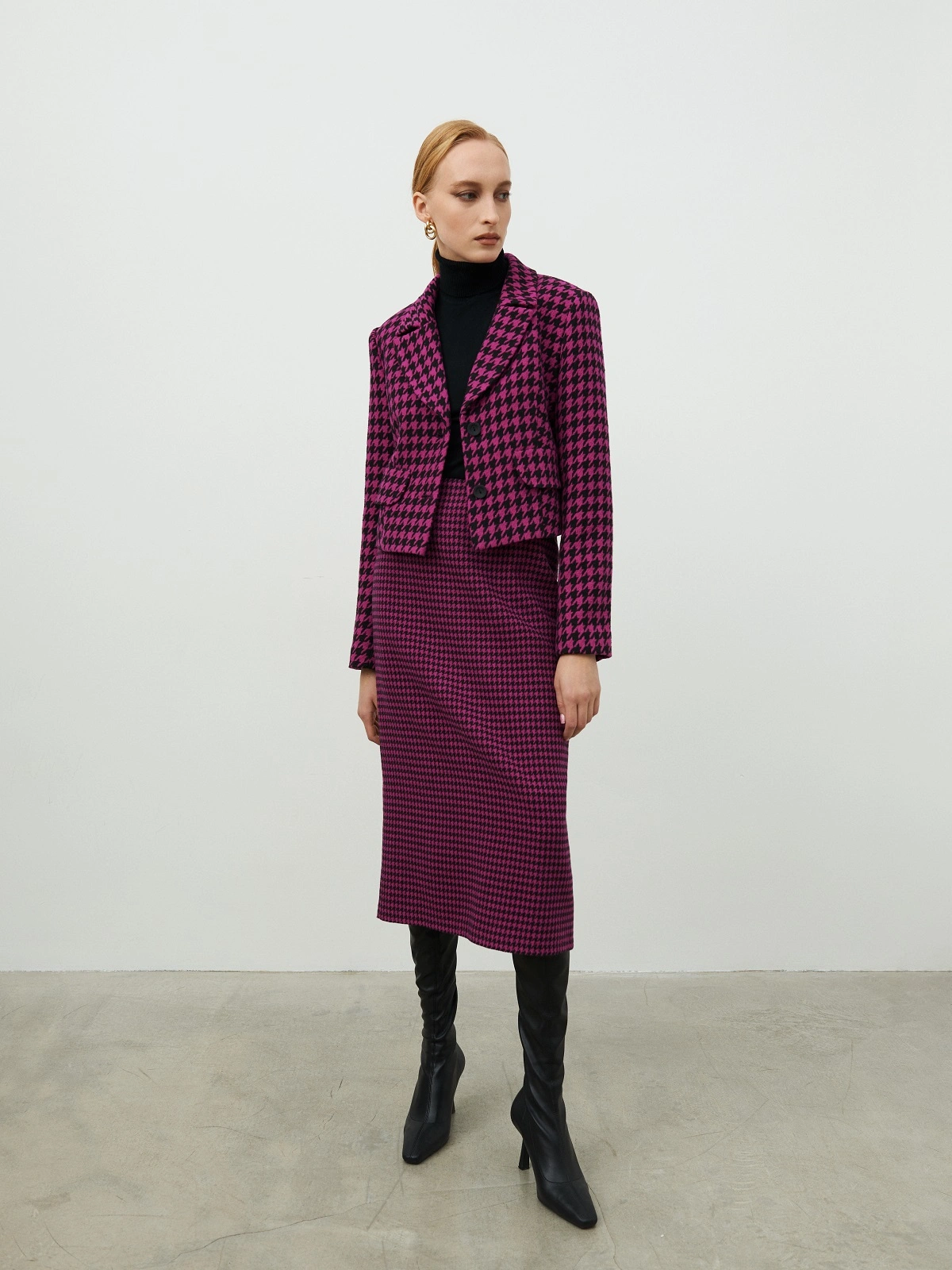 Юбка карандаш фуксия