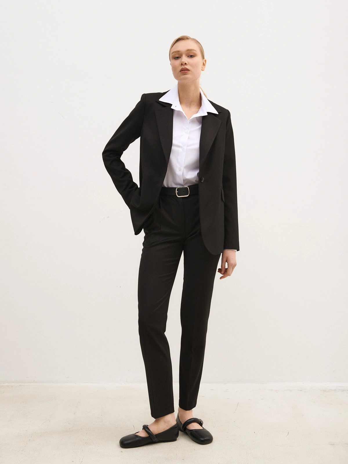 Черный классический жакет new