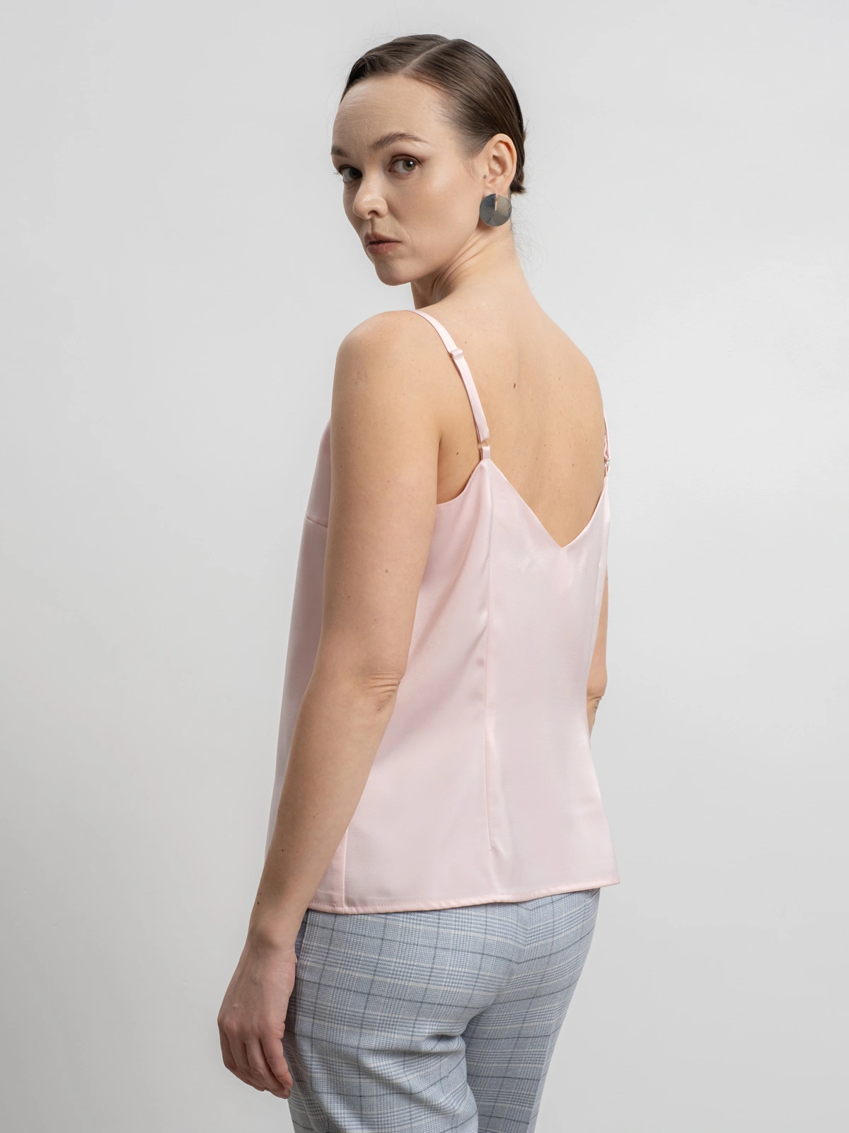 Розовый топ на бретелях new