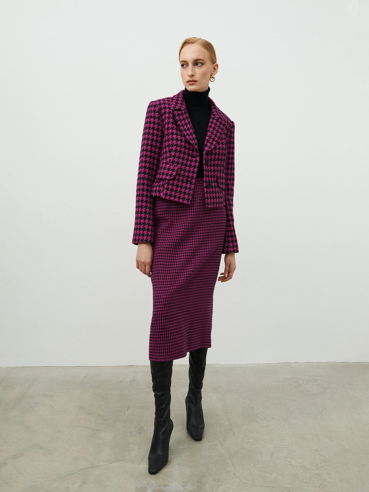 Юбка карандаш фуксия