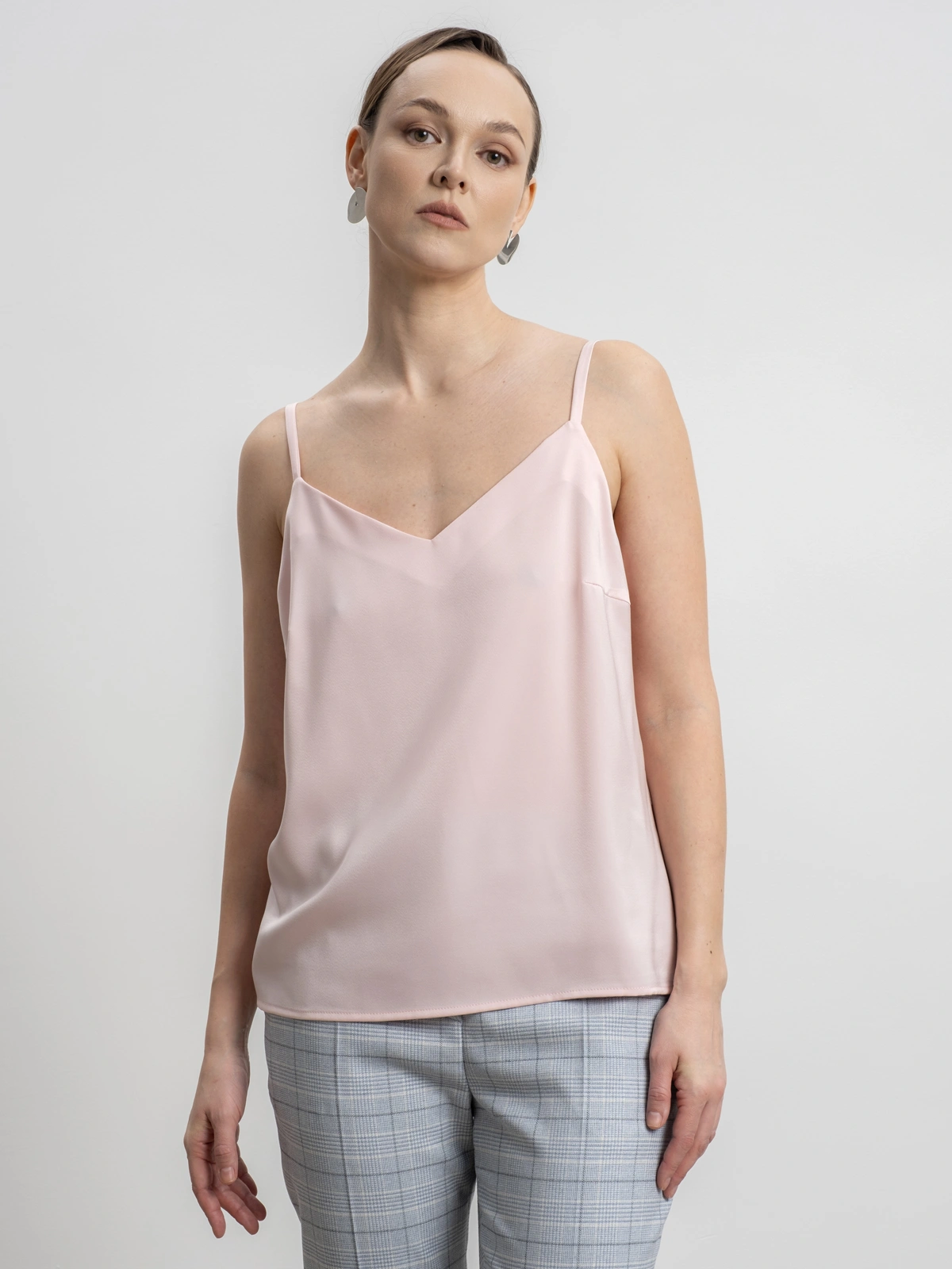 Розовый топ на бретелях new