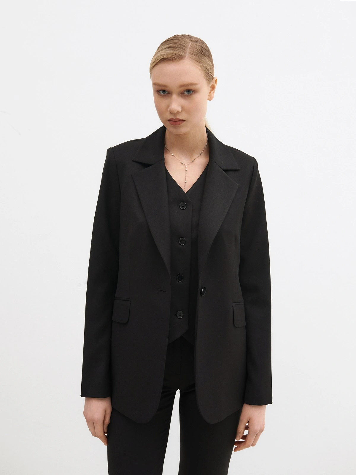 Черный классический жакет new