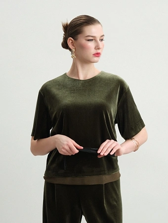 Бархатная блуза Shizen