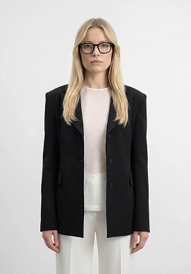 Черный силуэтный жакет black swan