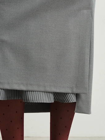 Юбка с воланом в полоску Viola