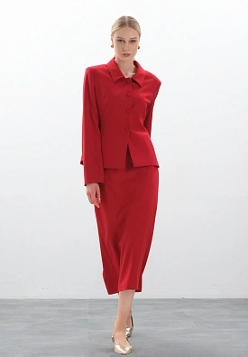 Красная юбка lady in red