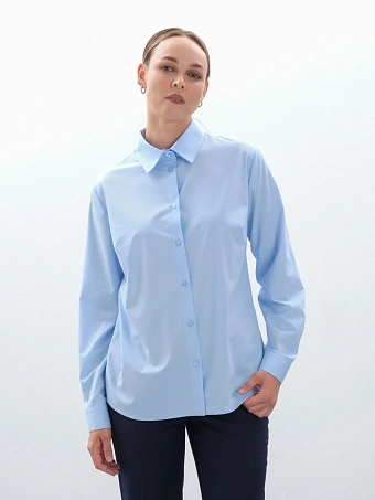 Классическая голубая рубашка
