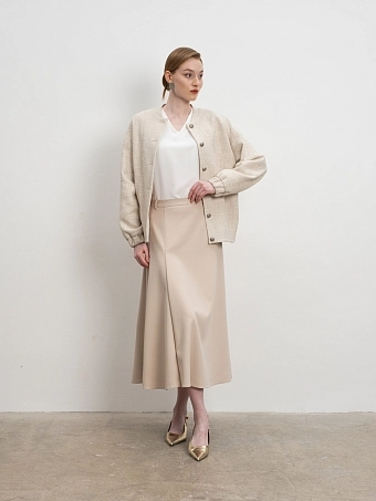 Юбка годе в оттенке слоновая кость