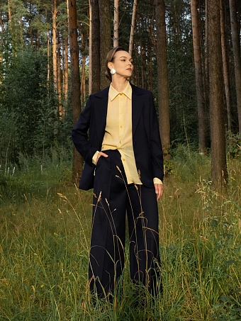 Жакет классический синий