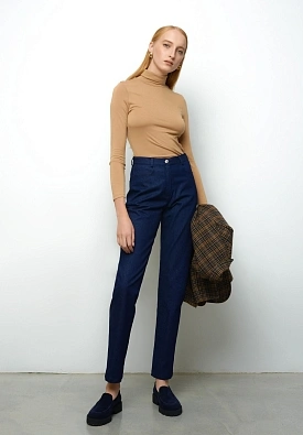 Синие джинсы Mom's