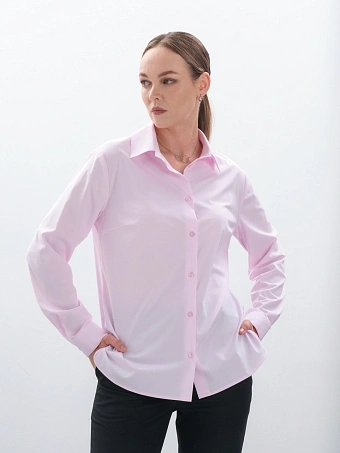 Классическая розовая рубашка