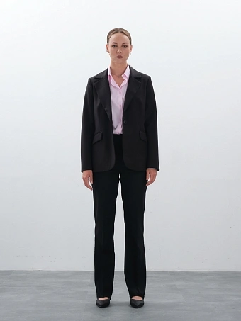 Прямые черные брюки new