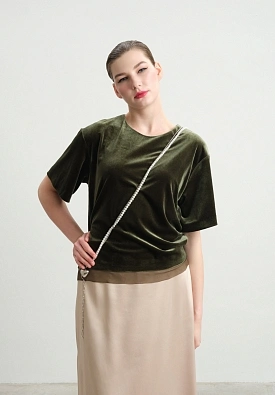 Бархатная блуза Shizen