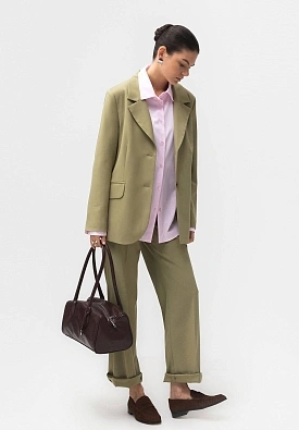 Оливковые брюки compromise