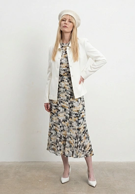 Юбка годе с принтом «ракушка»