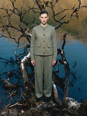 Широкие зауженные брюки Balance