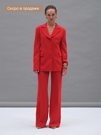 Красные расклешенные брюки Aphrodite