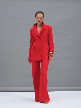 Красные расклешенные брюки Aphrodite